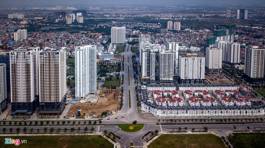 Tuyến đường 10 làn xe chạy qua khu đô thị khổng lồ ở Hà Nội